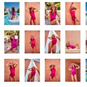 COPY - Selena One Piece Pink Bathing Suit